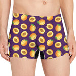 Apricot Fruit Pattern Print Men's Boxer Briefs