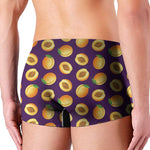 Apricot Fruit Pattern Print Men's Boxer Briefs