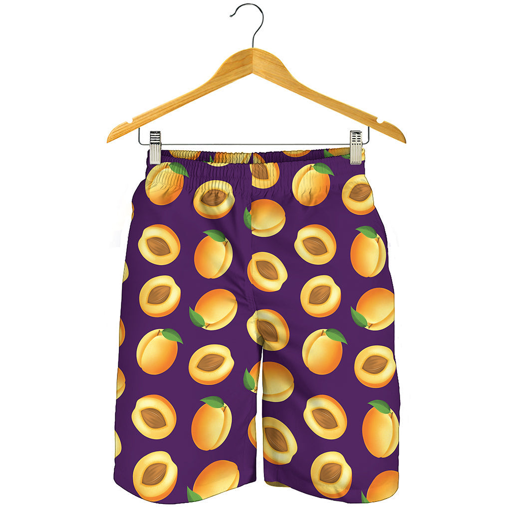 Apricot Fruit Pattern Print Men's Shorts