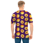 Apricot Fruit Pattern Print Men's T-Shirt