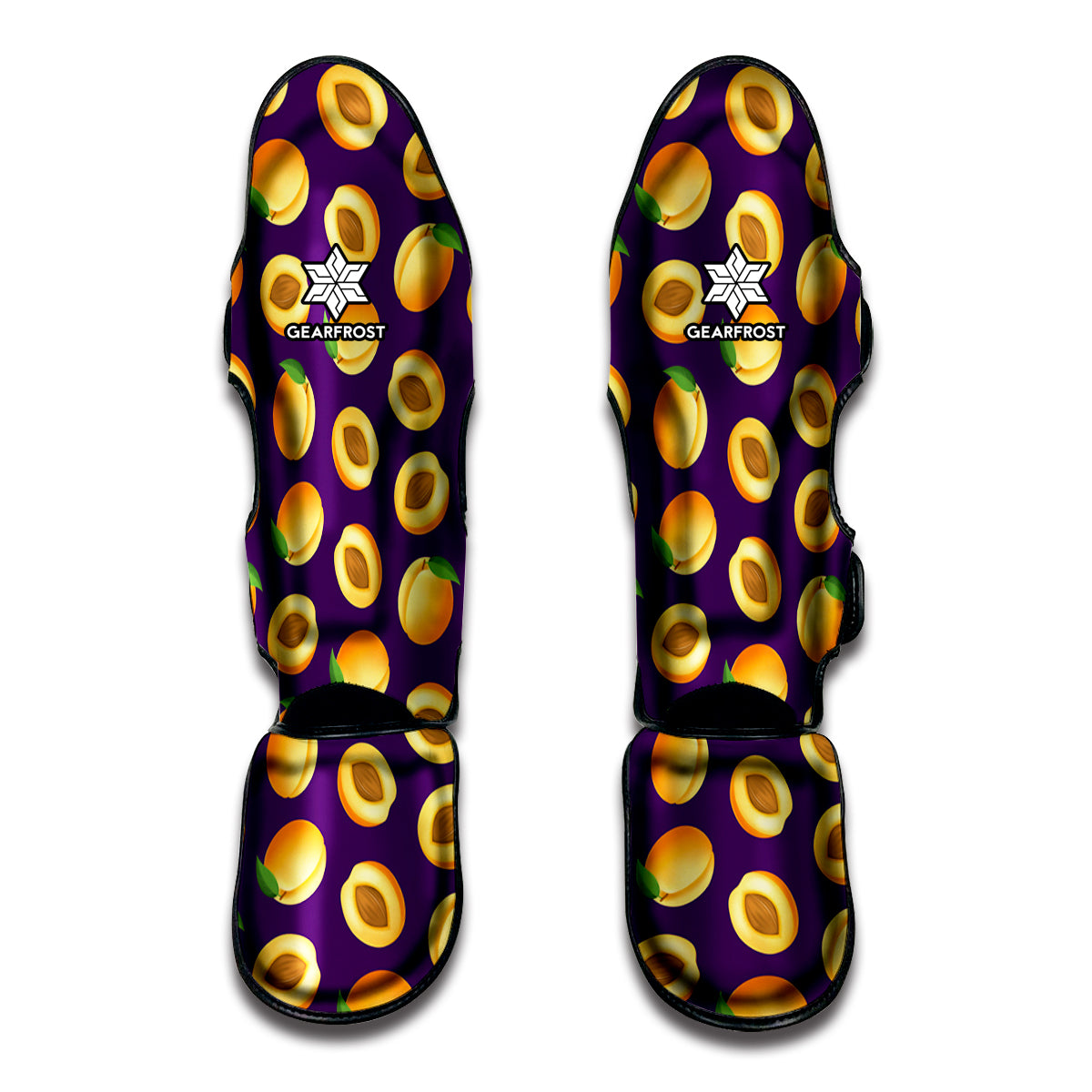 Apricot Fruit Pattern Print Muay Thai Shin Guard