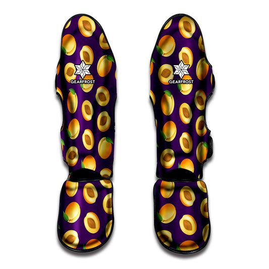 Apricot Fruit Pattern Print Muay Thai Shin Guard