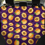 Apricot Fruit Pattern Print Pet Car Back Seat Cover