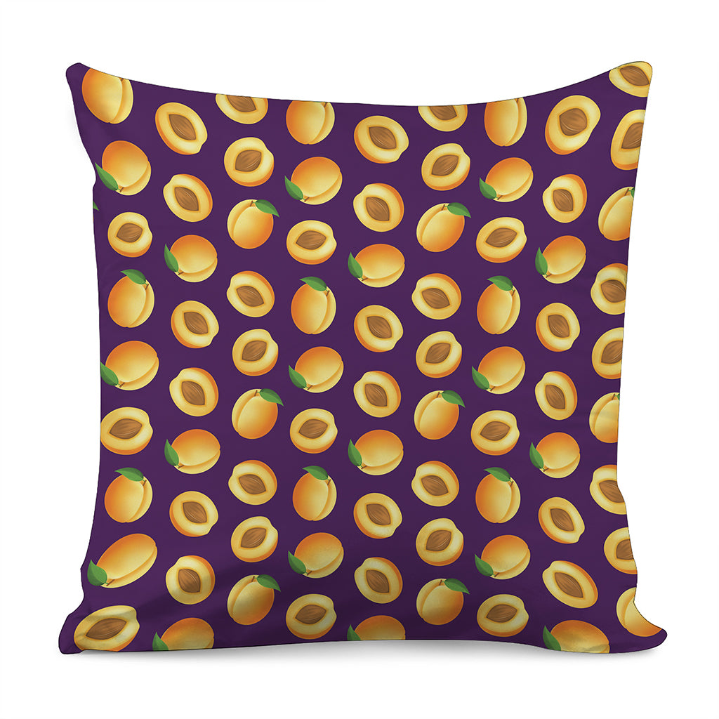 Apricot Fruit Pattern Print Pillow Cover