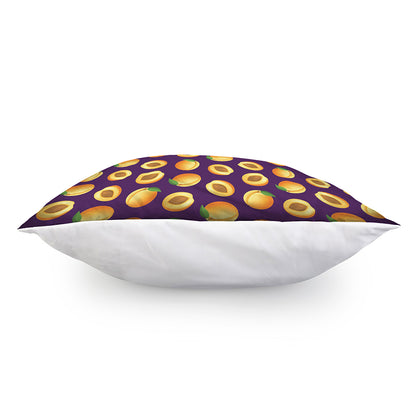 Apricot Fruit Pattern Print Pillow Cover