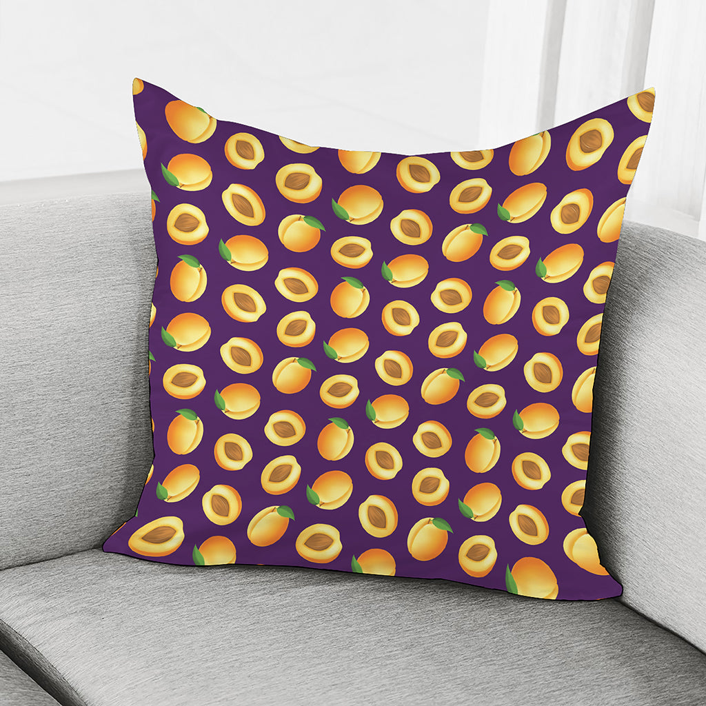 Apricot Fruit Pattern Print Pillow Cover