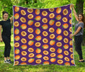 Apricot Fruit Pattern Print Quilt