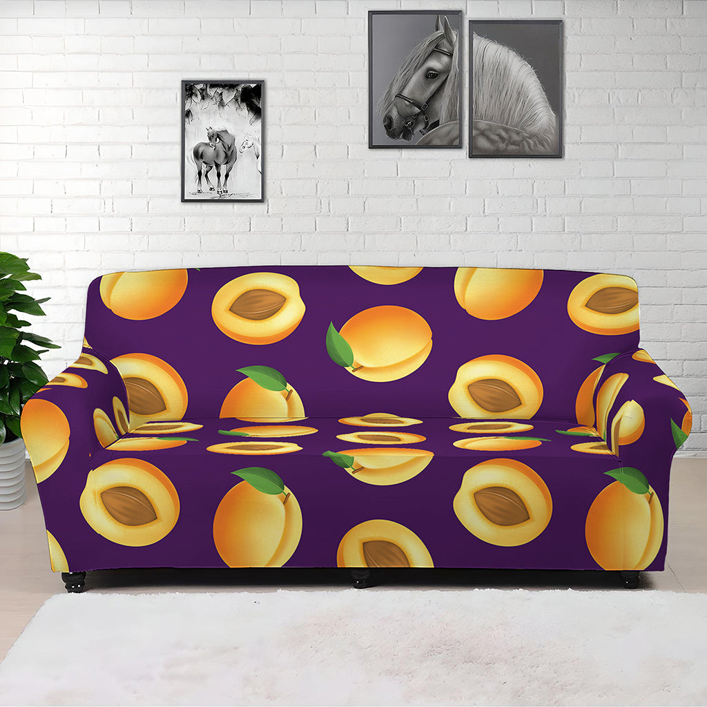 Apricot Fruit Pattern Print Sofa Cover
