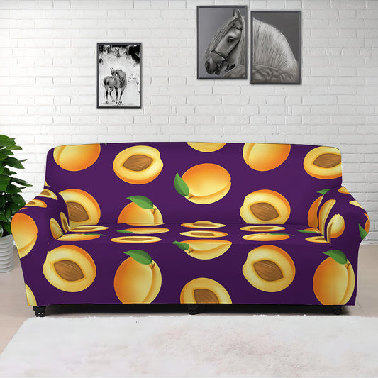 Apricot Fruit Pattern Print Sofa Cover