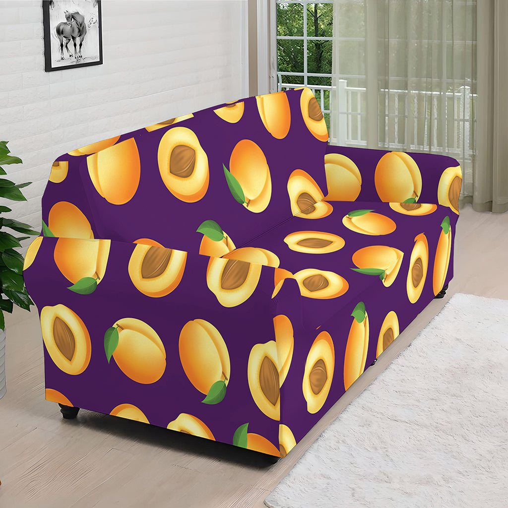 Apricot Fruit Pattern Print Sofa Cover