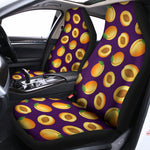 Apricot Fruit Pattern Print Universal Fit Car Seat Covers