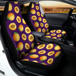 Apricot Fruit Pattern Print Universal Fit Car Seat Covers