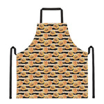 Apricot Fruit Striped Pattern Print Apron