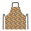 Apricot Fruit Striped Pattern Print Apron