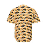 Apricot Fruit Striped Pattern Print Men's Baseball Jersey