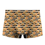 Apricot Fruit Striped Pattern Print Men's Boxer Briefs