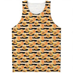 Apricot Fruit Striped Pattern Print Men's Tank Top
