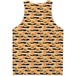 Apricot Fruit Striped Pattern Print Men's Tank Top