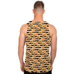 Apricot Fruit Striped Pattern Print Men's Tank Top