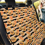 Apricot Fruit Striped Pattern Print Pet Car Back Seat Cover