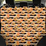 Apricot Fruit Striped Pattern Print Pet Car Back Seat Cover