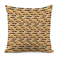 Apricot Fruit Striped Pattern Print Pillow Cover