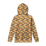 Apricot Fruit Striped Pattern Print Pullover Hoodie