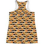 Apricot Fruit Striped Pattern Print Women's Racerback Tank Top