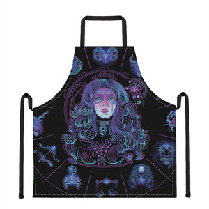 Aquarius And Astrological Signs Print Apron