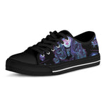 Aquarius And Astrological Signs Print Black Low Top Shoes 