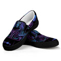 Aquarius And Astrological Signs Print Black Slip On Sneakers