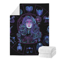 Aquarius And Astrological Signs Print Blanket