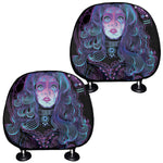 Aquarius And Astrological Signs Print Car Headrest Covers