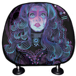 Aquarius And Astrological Signs Print Car Headrest Covers
