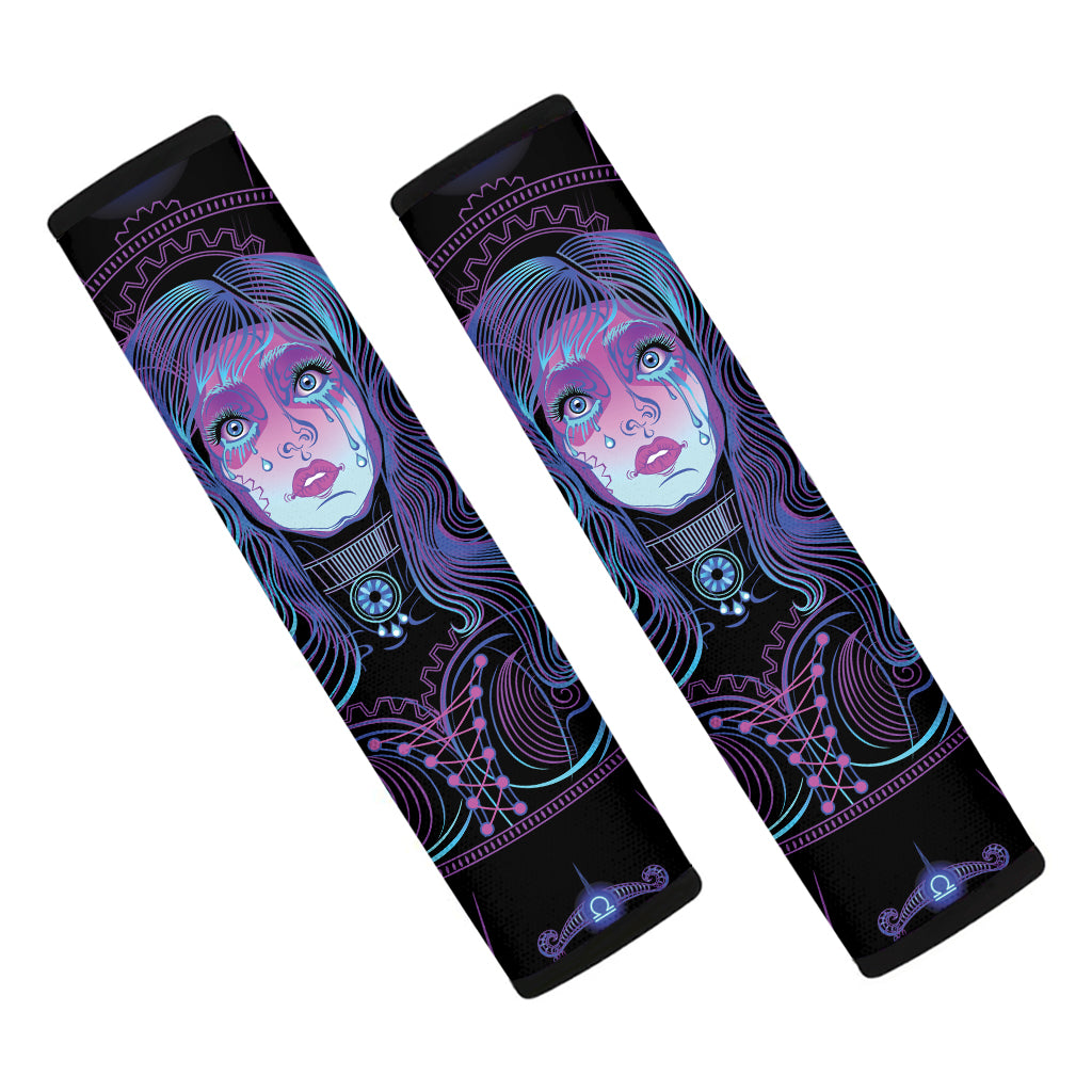 Aquarius And Astrological Signs Print Car Seat Belt Covers