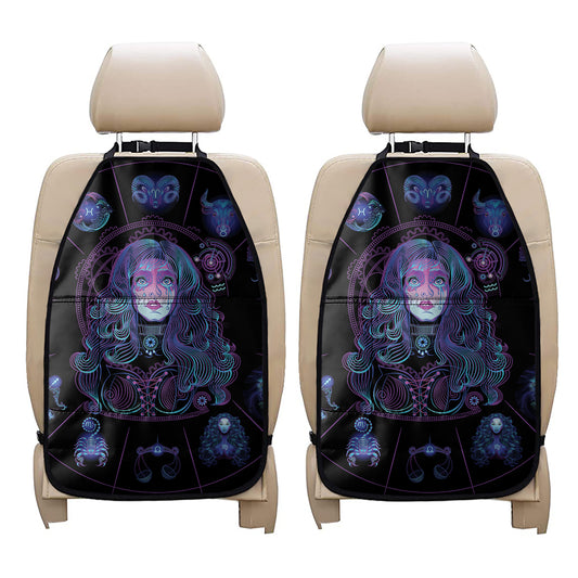 Aquarius And Astrological Signs Print Car Seat Organizers