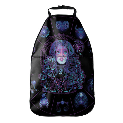 Aquarius And Astrological Signs Print Car Seat Organizers