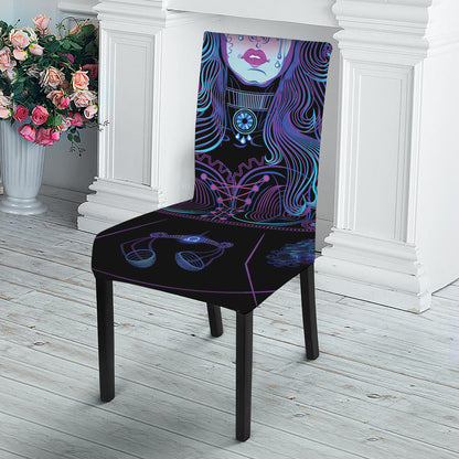 Aquarius And Astrological Signs Print Dining Chair Slipcover