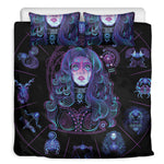 Aquarius And Astrological Signs Print Duvet Cover Bedding Set