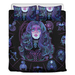 Aquarius And Astrological Signs Print Duvet Cover Bedding Set