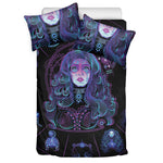 Aquarius And Astrological Signs Print Duvet Cover Bedding Set