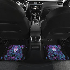 Aquarius And Astrological Signs Print Front and Back Car Floor Mats