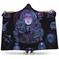 Aquarius And Astrological Signs Print Hooded Blanket