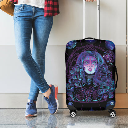 Aquarius And Astrological Signs Print Luggage Cover