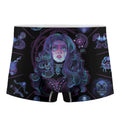 Aquarius And Astrological Signs Print Men's Boxer Briefs