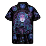 Aquarius And Astrological Signs Print Men's Short Sleeve Shirt