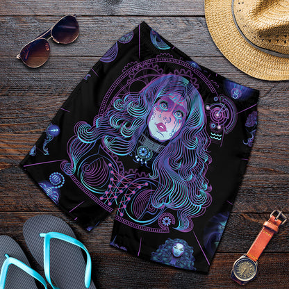 Aquarius And Astrological Signs Print Men's Shorts
