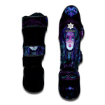 Aquarius And Astrological Signs Print Muay Thai Shin Guard