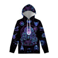 Aquarius And Astrological Signs Print Pullover Hoodie