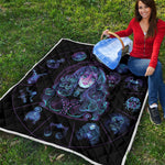 Aquarius And Astrological Signs Print Quilt